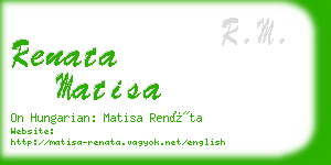 renata matisa business card